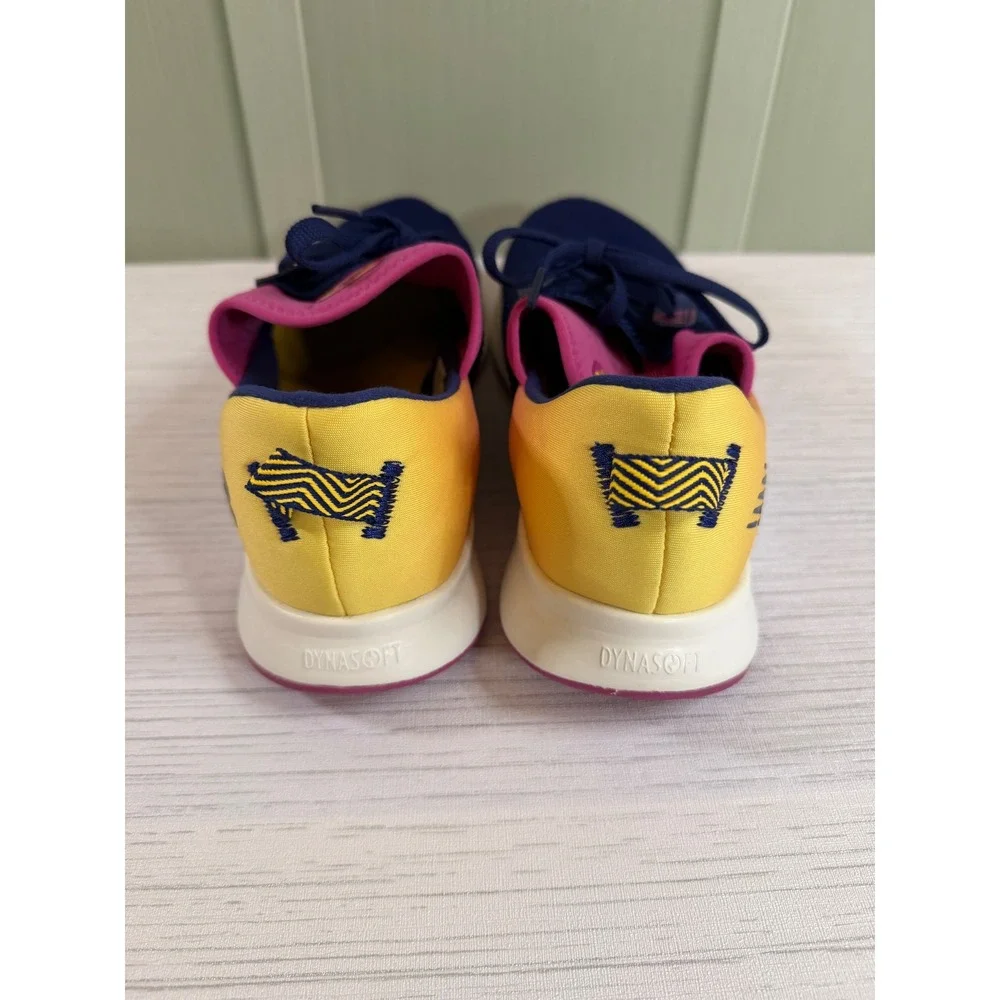 New Balance Women's 11 Nergize Sport Navy Pink Yellow Training Shoes WXNRGOA3